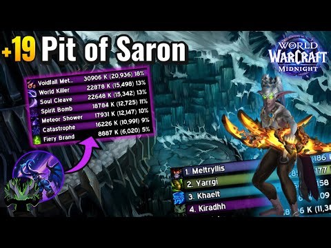 +19 Pit of Saron, Midnight Beta Mythic+! | Vengeance Demon Hunter PoV!