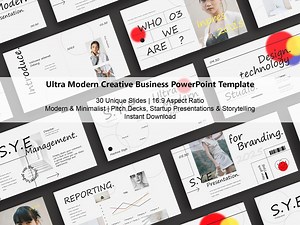 Modern Business Powerpoint Template: Creative Pitch Deck (PPT, Google Slides, Keynote, CANVA) - Etsy Canada