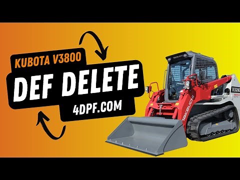 Takeuchi TL12 DPF Delete Kit Installation - Kubota V3800