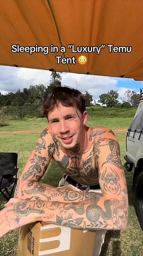 2.2K views | Come camping with me in this weird tent lol #camping #survival | Mack Connor | Facebook