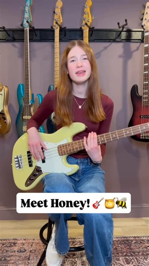 Ruby Adams | This is my @fender Player Series II Jazz Bass, Honey 🎸🍯🐝 This is my “go-to” jazz bass and I love it! Watch more of my bass tour on my... | Instagram