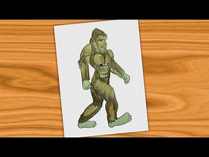 How To Draw Bigfoot Step By Step - Drawing And Coloring Bigfoot - Drawing Tutorial