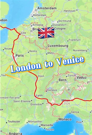 Discover Train Travel from London to Venice in One Day