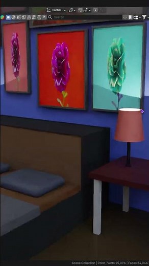 Low Poly Bedroom in Blender (Beginner Friendly)