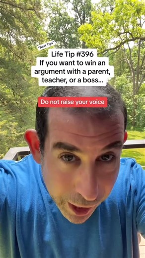 Harlan Cohen on Instagram: "Life Tip 396 (Best Tips): If you want to win an argument with a parent, teacher, or a boss... #family #communication"