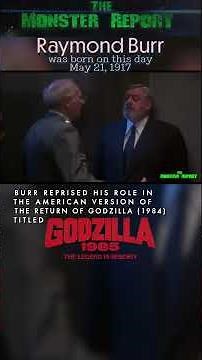 #RaymondBurr forever part of #Godzilla history. From the original 1956 film to Godzilla 1985 #Kaiju