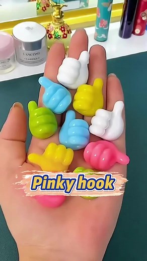 Creative Silicone Thumb Wall Hook for Cable Management