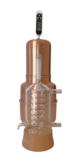 Alembic Distiller for Essential Oils & Hydrolates in Copper With Glass Condensation Coil. Limited Edition - Etsy