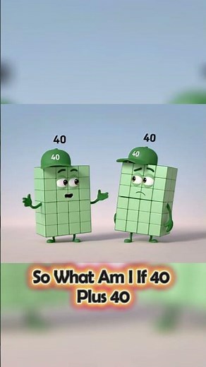 Back to School Counting Fun 40+40= ? | Counting made Exciting | Numberblocks