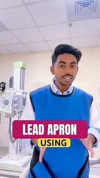Lead apron using ☢️ #radiologycareer #medicalbiochemistry #medicalimaging #viralshort #doctor #1m