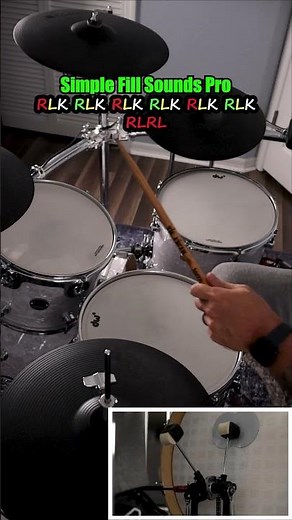 Simple Drum Fill Sounds Pro #drumfill #creativdrums #drumlessons
