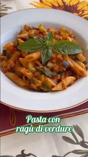 Pasta with vegetable ragu #recipes #healthycooking #cookbook #easyrecipes #food