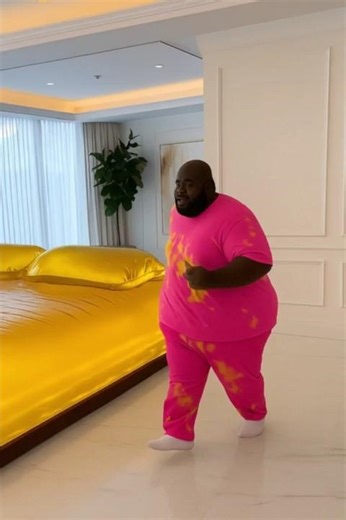 Jumping onto a Giant Golden Waterbed