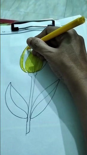Yellow rose art. How to draw yellow rose art step by step #drawing #beginnerarttips #howtodraw