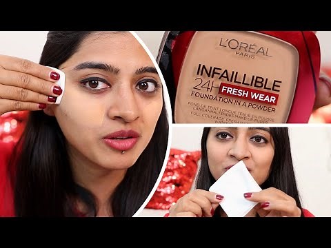 Face makeup - I tried L'Oreal Paris Infallible 24HR Fresh Wear Foundation In Powder