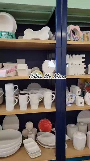 Exploring Color Me Mine in Houston with Sanrio Characters