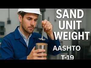 በአማርኛ Unit weight of sand (AASHTO T-19)
