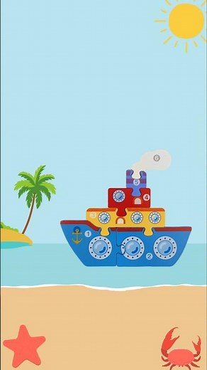Ship Puzzle Fun! 🚢 Learn Vehicles | This is the Way (Pirate version) #cocomelon #toddlerlearning