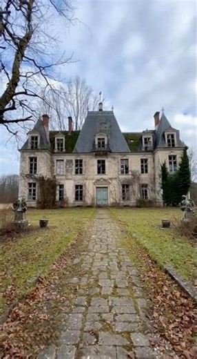 abandoned European château