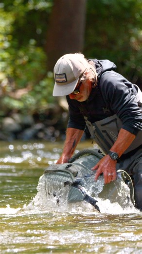 10K views · 138 reactions | Our PRO waterproof packs and bags are built to last for long days on the water, season after season. To illustrate this, we sent product developer, Jesse Haller and Tom Rosenbauer out in the wild with the full lineup to see what kind of damage they could do. Despite their non-traditional product testing methods, the internal compartments stayed bone dry. | Orvis Fly Fishing | Facebook