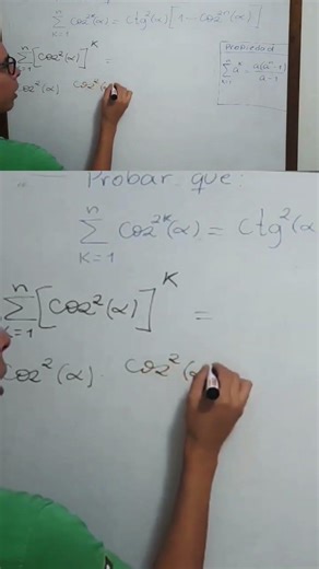 🔎Aprende a aplicar sumas geométricas 📒 #matematicas #algebraicamente #mathematica #maths