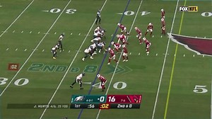 Highlight: Alshon Jeffery drags knee in bounds to top Patrick Peterson for 24 yards