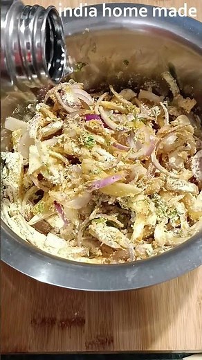 Onion and potato pakoda recipe | Potato and onion crispy fritters | Bhajiya recipe 👌👌