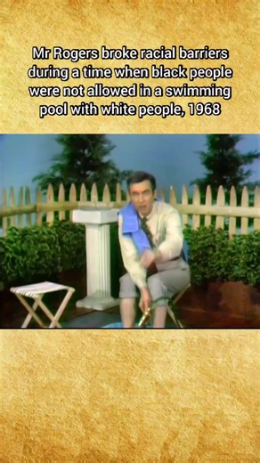 Mr. Rogers Sharing a Refreshing Moment with Officer Clements