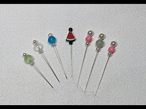 Flosstube Extra: Decorative Pin Tutorial