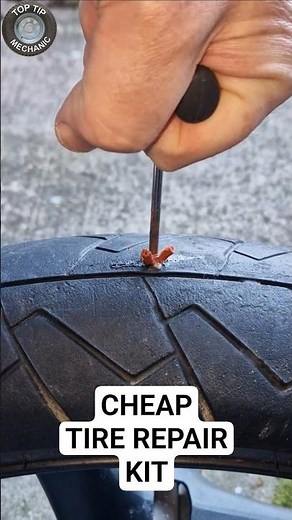 Cheap Motorcycle Tire Repair Kit #tirerepair #howitworks #tireplug #motorcycletire