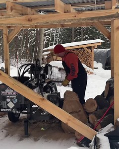 42K views · 1K reactions | Pull cord on the splitter is fixed and we're back to finally splitting some firewood. We also layout a rough idea of how big the pole barn is going to be. #firewood #fyp #wood #logsplitter More of everything Back 40 Firewood here: https://withkoji.com/Back40firewood Music credit: Epidemic Sound Square Sausage Ice-cream - Martin Klem | Back 40 Firewood | Facebook