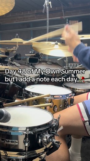 Josh on Instagram: "Day 48 of My Own Summer but I add a note each day 🥀 #drums #metal #deftones"