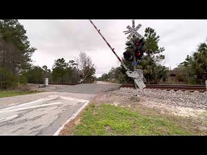 Amtrak Auto Train 52 crossing Lake Winona Street, Deland Florida.