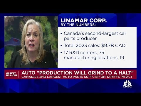 Tariffs will cause auto production to 'grind to a halt,' says Linamar's Linda Hazenfratz