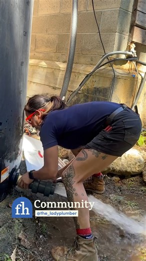 96K views · 127 reactions | IG: @the_ladyplumber replaced a faulty valve on a water storage tank to keep the system running smoothly! #diy #familyhandyman #plumbingrepair #watertank #homeprojects | Family Handyman | Facebook