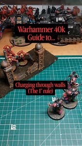 Warhammer 40k Guide to charging through walls (the 1" wall trick) 🎲 #warhammer #warhammer40k #warhammercommunity #bloodangels #tabletop | Death Company Dropout