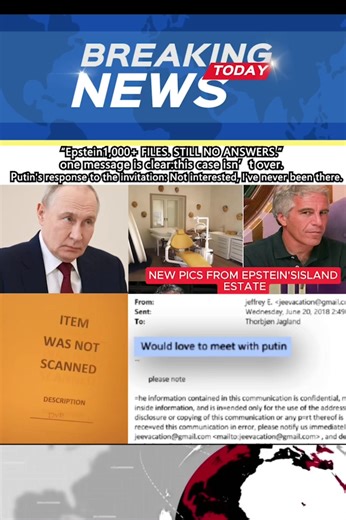 Epstein 1000 FILES.STILL ON ANSWERS. Putin’s response to the invitation:Not interested,I’ve never been there. In elite-level crimes, the pattern looks familiar: Money opens doors. Power delays consequences. Accountability disappears. #fypppppppp #breakingnews #epstein #new #tiktok