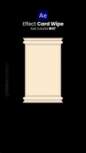 Aldo⚡Motion on Instagram: "O efeito Card Wipe no After Effects é uma transição 3D que divide a camada em várias “cartas” (cards) e faz essas cartas girarem para revelar a próxima camada. #aftereffects #motiongraphics #motiondesign #aftereffectstutorials"