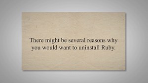 How To Uninstall Ruby On Mac