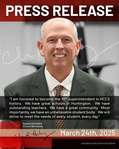 Huntington County Schools appoints new Superintendent