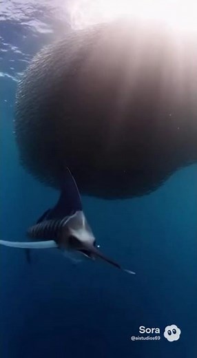 Striped Marlin Predation: The Hydrodynamics of the Bait Ball ⚡🐟