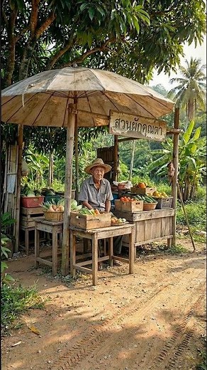 Rural Market Glow-Up: Bamboo Stall Edition #beforeandafter #village