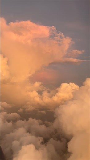 【雲の中を通り抜ける⁉︎】飛行機からの絶景#雲 #飛行機 #景色 #空 #自然 #旅行 #travel #shorts #shortvideo