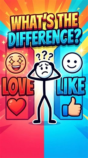 Love ❤️ vs Like 👍 — You probably never thought about the difference this way… 👀