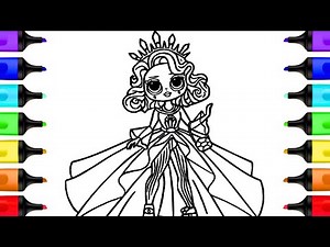 Coloring Crystal Star LOL Surprise OMG Coloring Pages | Art Markers