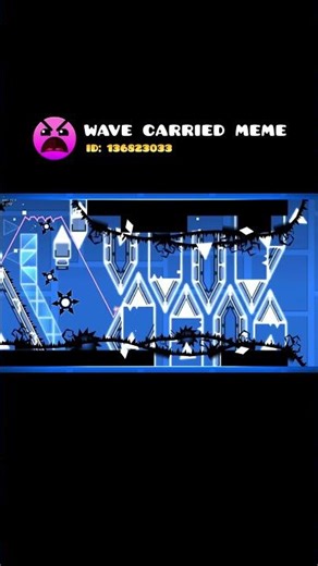 wave carried meme 🌟 #geometrydash #gd #shorts