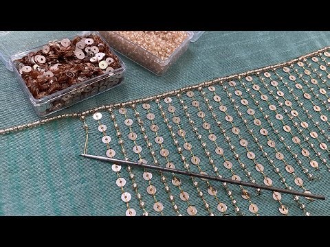 Trending Easy Aari Sequin Work for Kurti | Beginner friendly | Artet At Home