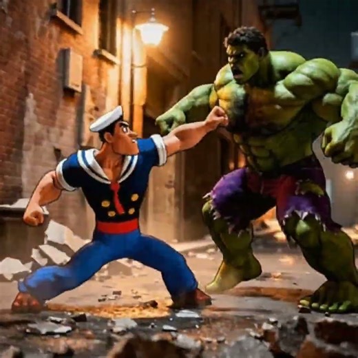 MCU Hulk vs Popeye