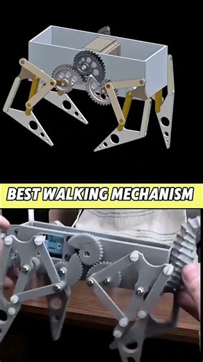 The Most Satisfying Robotic Walking Mechanism! 🤖 #Shorts